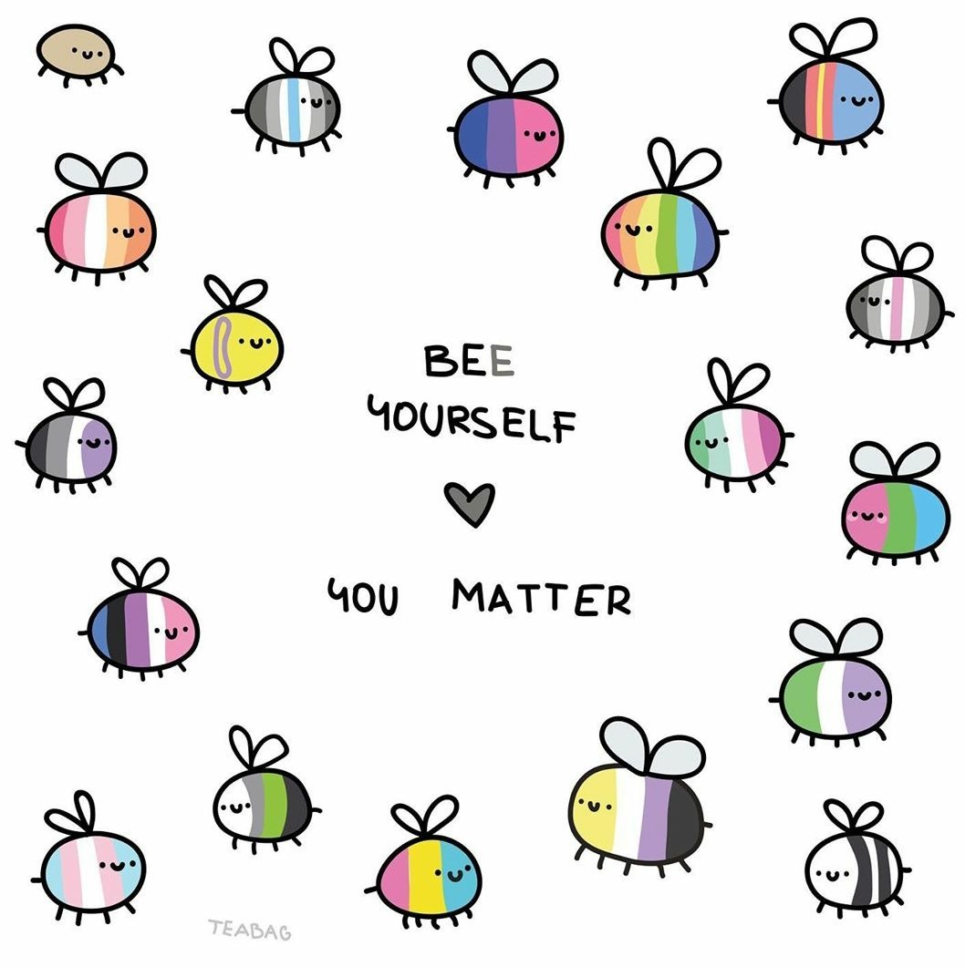 You matter 🌈 art by teabag.cartoon on IG 🎨

If you're struggling, we're here for you: thetrevorproject.org/help 📲 #lgbtq