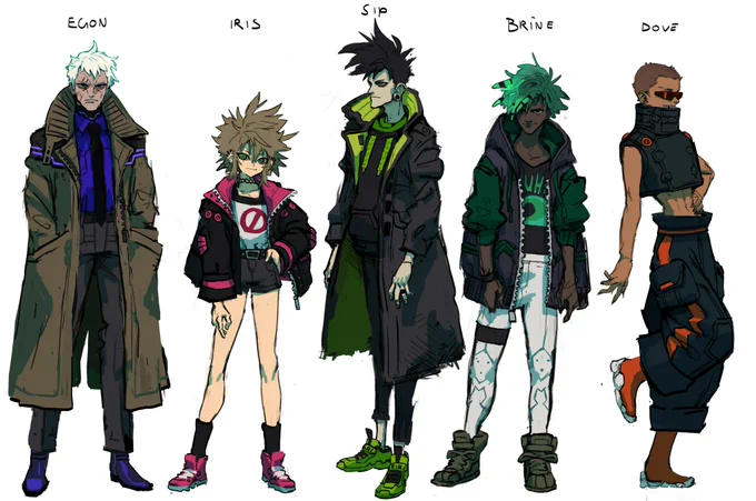 Cast of [VERMIN] (so far). (i called their thing "vermin" :)) ) 