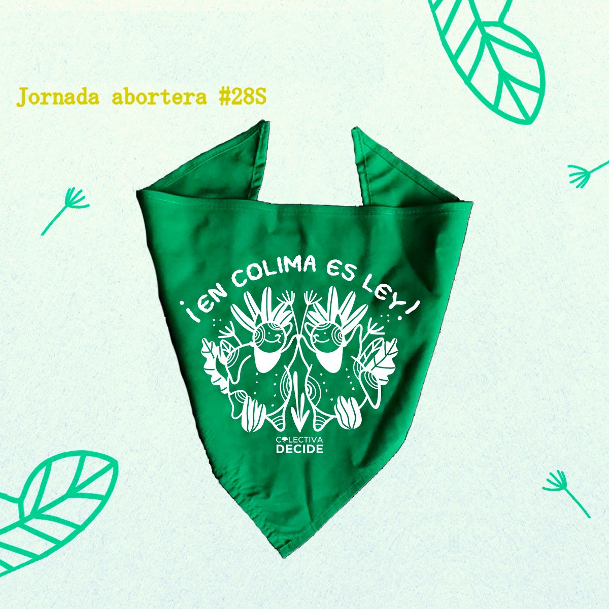 DecideColectiva's tweet photo. Nos vemos este #28S en Chavela y Martina en el corazón de Colima para compartir experiencias de aborto y perrear juntas.

¡Tendremos pañuelos a la venta! https://t.co/k9QBzE7zL2