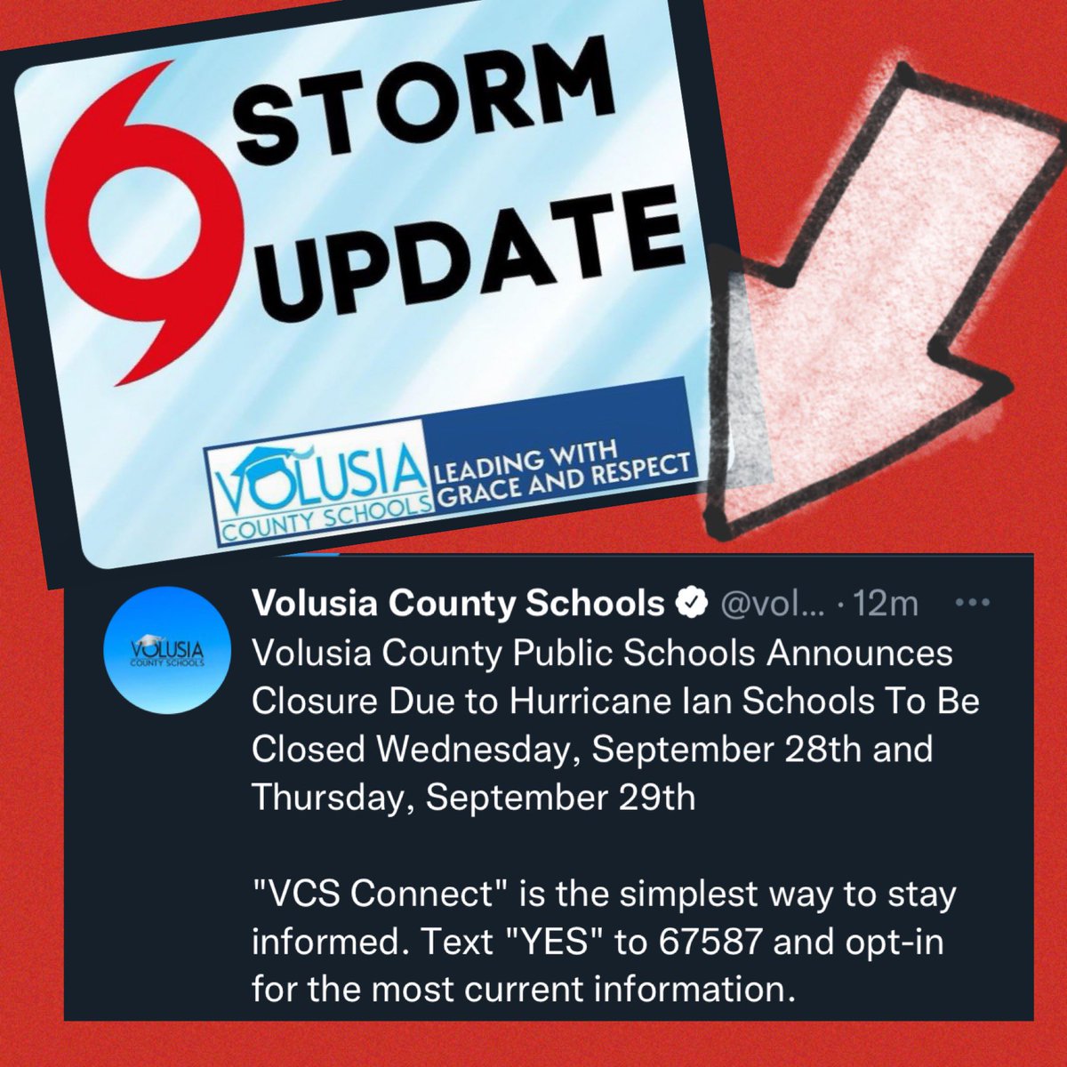 Attention families <a href="/CitrusGrove_VCS/">Citrus Grove Elementary, Deland FL</a> <a href="/volusiaschools/">Volusia County Schools</a> . Please see below for school closure on Wednesday and Thursday.