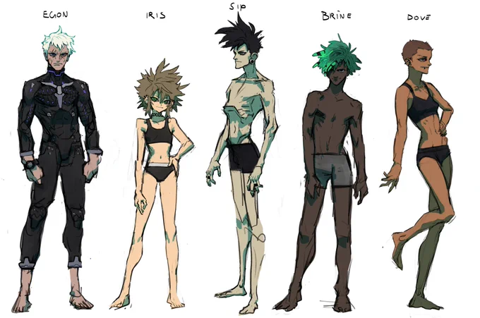 Cast of [VERMIN] (so far). (i called their thing "vermin" :)) ) 