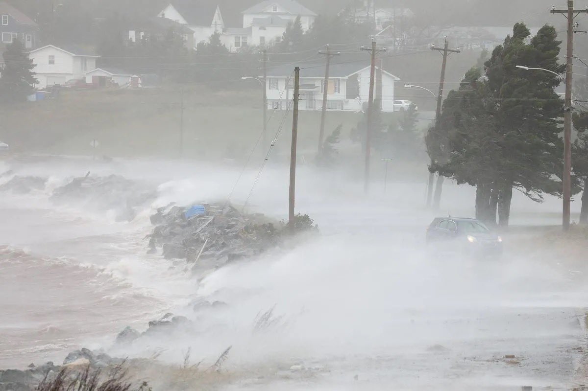 ATUComm's tweet photo. Help ATU members impacted by Hurricane Fiona on Canada’s eastern seaboard. The hurricane-force winds and torrential rainfall, collapsed homes, toppled trees, and knocked out power for hundreds of thousands of people in communities where ATU members live and work. #1u #Labour https://t.co/8tkpsCLt5Q