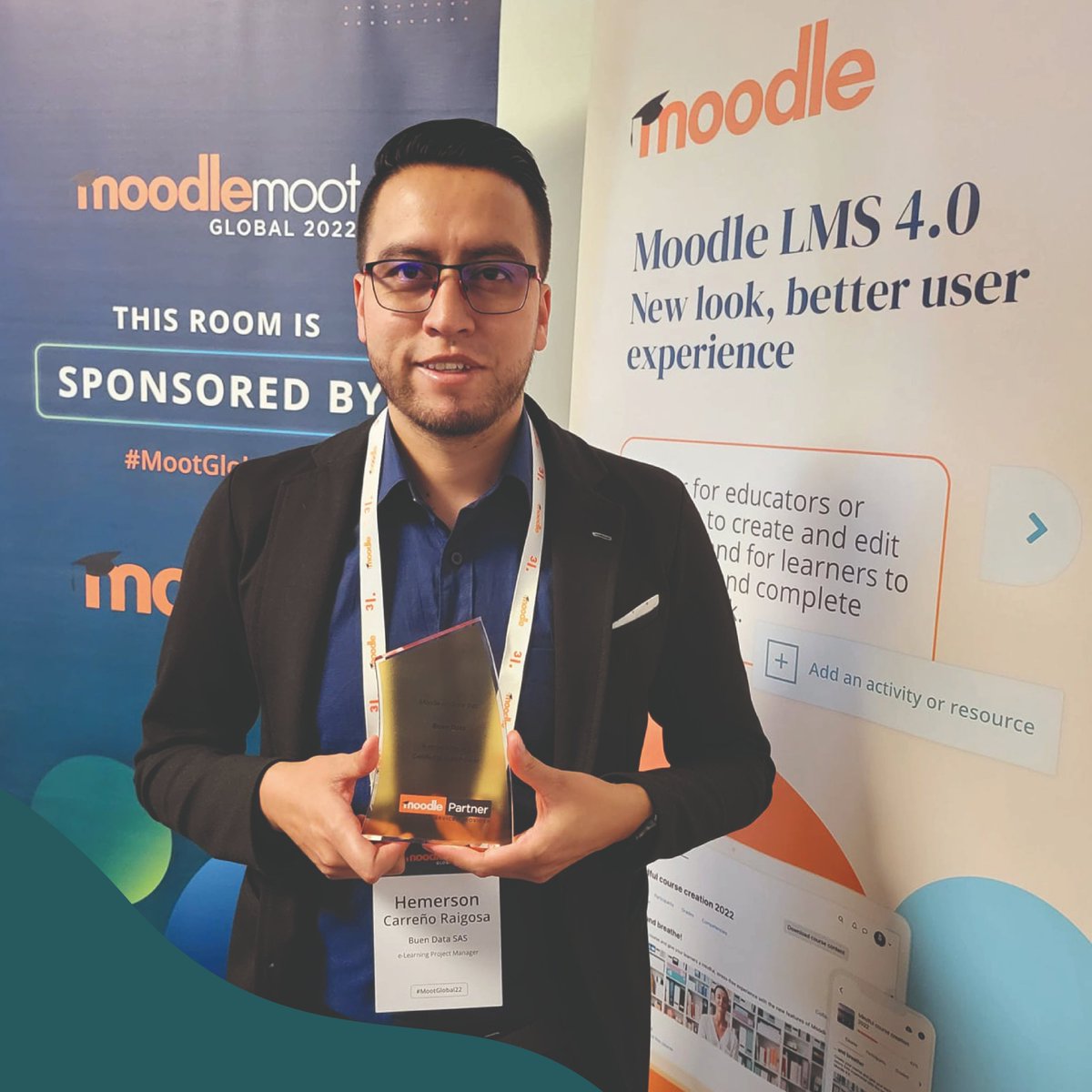 IndustriaElearn's tweet photo. Agradecemos el reconocimiento como #MoodlePartners en #BuenData e #IndustriaElearning.
¡Gracias #Moodle #MootGlobal22 mootglobal22 seguimos trabajando y construyendo experiencias de aprendizaje para ofrecer el mejor servicio y herramientas a nuestros clientes!
#elearning #moodle https://t.co/MXHvpMngDT