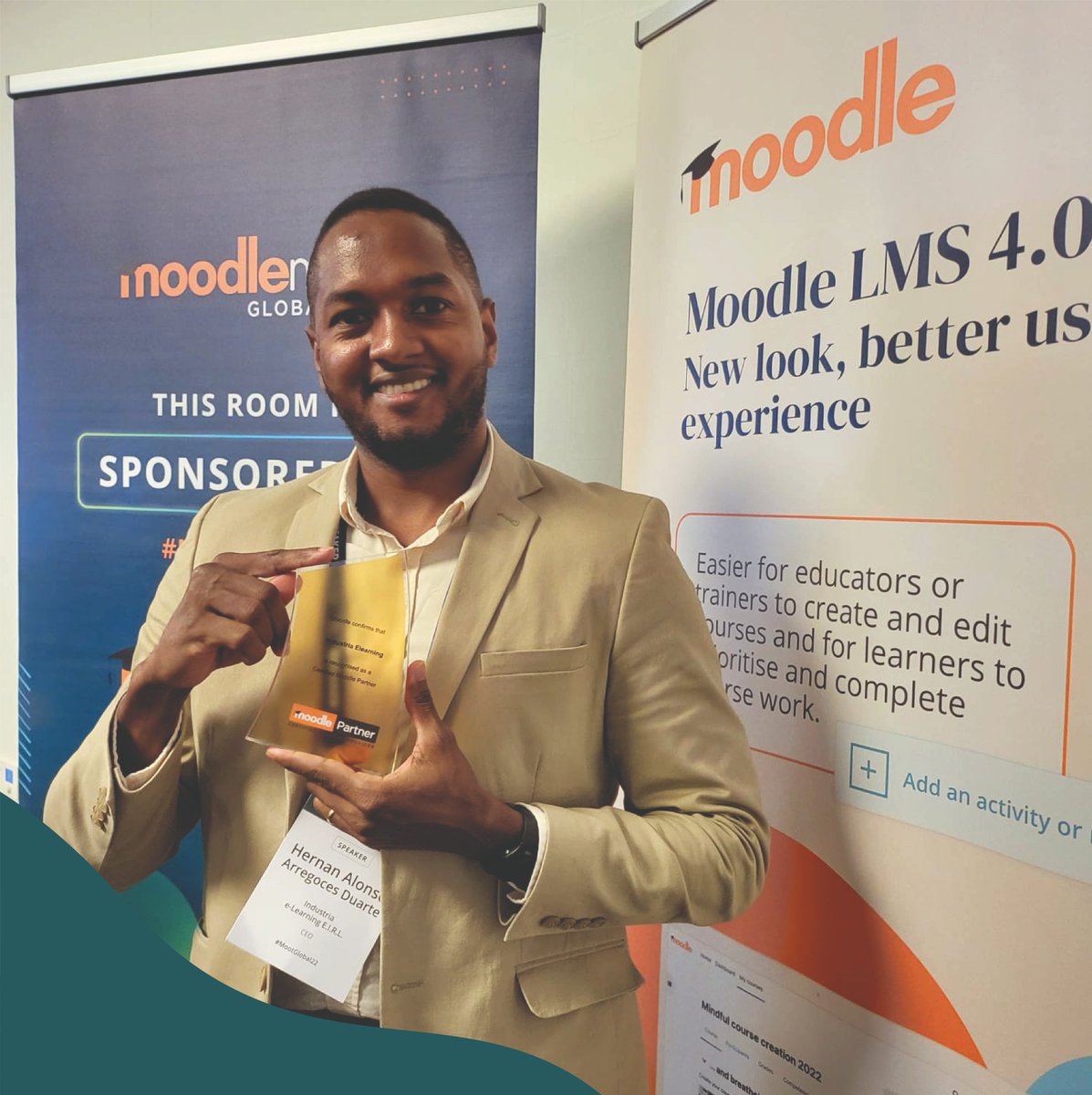 IndustriaElearn's tweet photo. Agradecemos el reconocimiento como #MoodlePartners en #BuenData e #IndustriaElearning.
¡Gracias #Moodle #MootGlobal22 mootglobal22 seguimos trabajando y construyendo experiencias de aprendizaje para ofrecer el mejor servicio y herramientas a nuestros clientes!
#elearning #moodle https://t.co/MXHvpMngDT