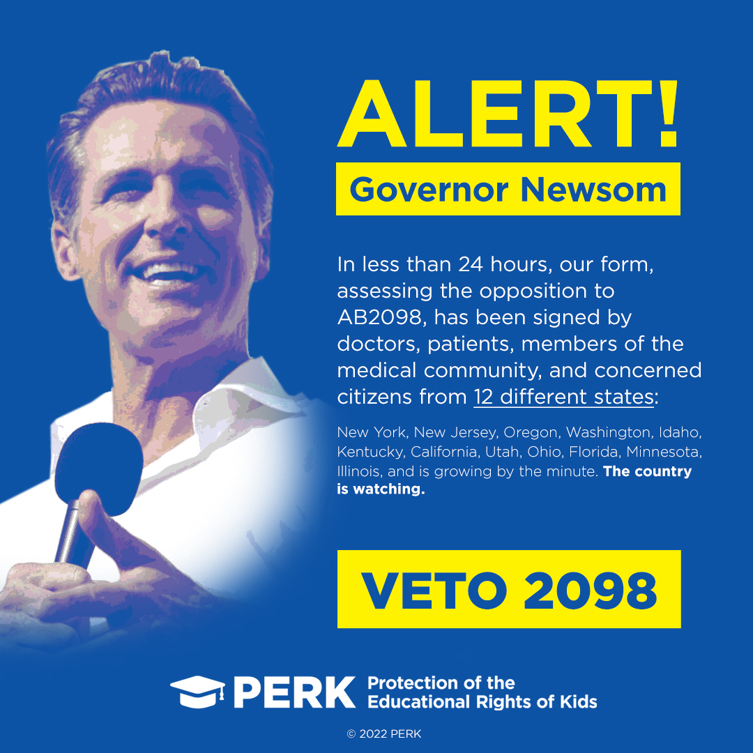 PERK_GROUP's tweet photo. Do the right thing! #vetoAB2098 @GovPressOffice @GavinNewsom @CAgovernor https://t.co/CEPr0qxcAJ