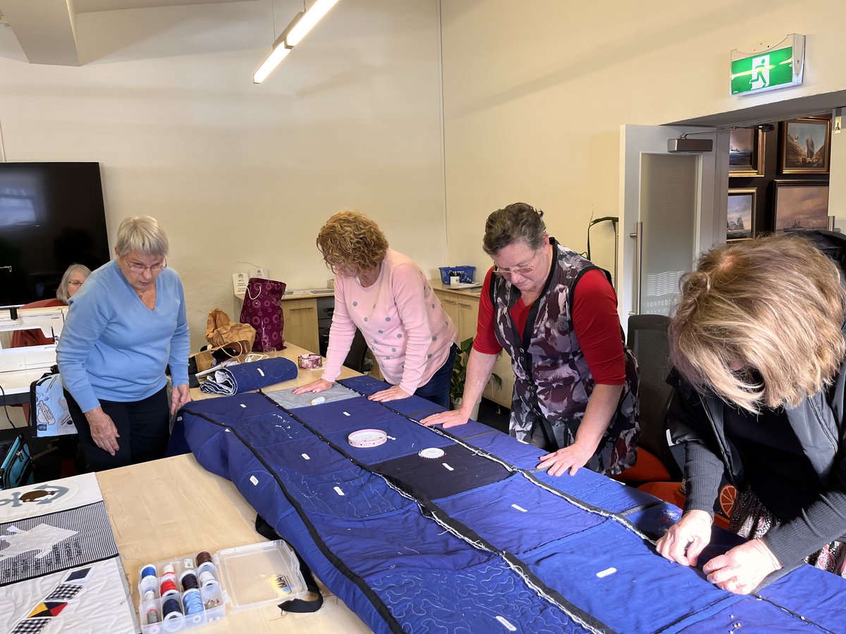 Threads Through Time opens this Sat 1 Oct it focuses on a quilt created by 12 retired &amp; serving female naval personnel using repurposed old Navy uniforms - free admission open daily 10am - 5pm. Suitable for all ages #NZNavy #Stitching #Quilts #Quilting #Crafts #Auckland