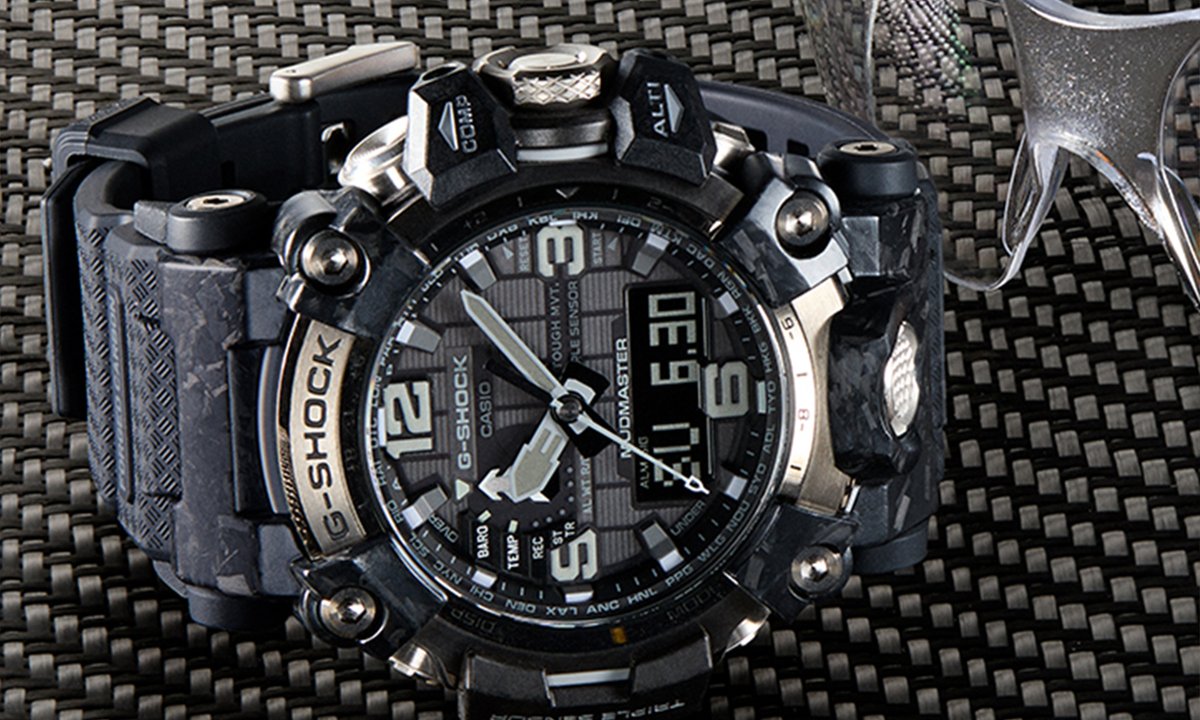 GShock_US's tweet photo. Rugged by definition. The Mudmaster tackles the terrain with ease, standing up to sand and dirt with mud-resist buttons. Triple sensor measurements altitude, barometric pressure, and temperature, making it the ultimate G-SHOCK for durability.
#GSHOCK #Mudmaster #MasterofG https://t.co/EXfZyvREhF