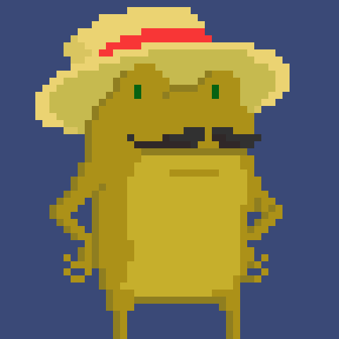 land_froggy's tweet photo. Frogland inhabitant #1221 from the Fly Rink Combining Machine!
#nftcommunity #nft #nftart #nftcollector #frogland #ffr #froglandflyrink #pixelart #crypto #cryptoart #nftdrop #nfts #pfp
 26-Sep, 6:2PM https://t.co/NZBiVIhk7u