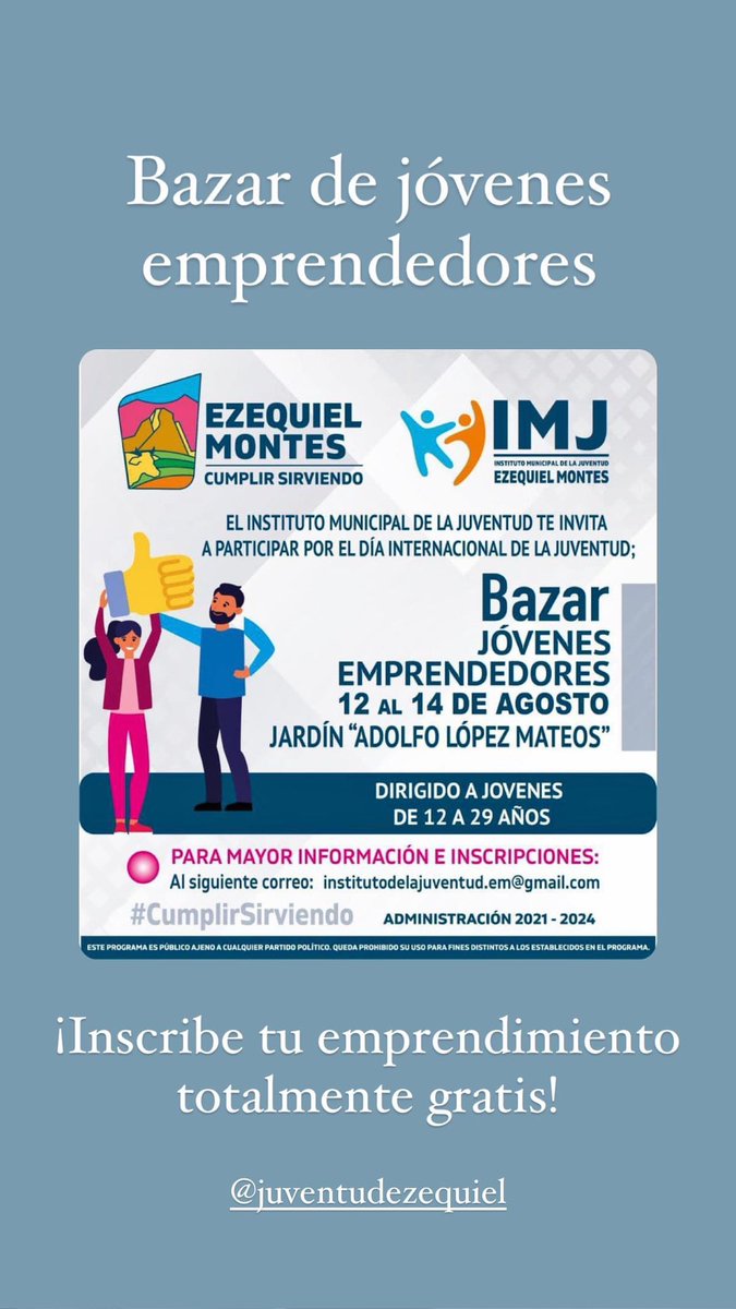LucyHelvick's tweet photo. @Eljoss_Trouble Hola te comparto ejemplos de las convocatorias que tenemos abiertas en el IMJ, si te interesa participar en algunas me puedes escribir con toda confianza, así como tenemos atención psicológica, nutricional y apoyamos emprendedores también nos gusta realizar eventos recreativos.🥰 https://t.co/2y1zJhkJqj