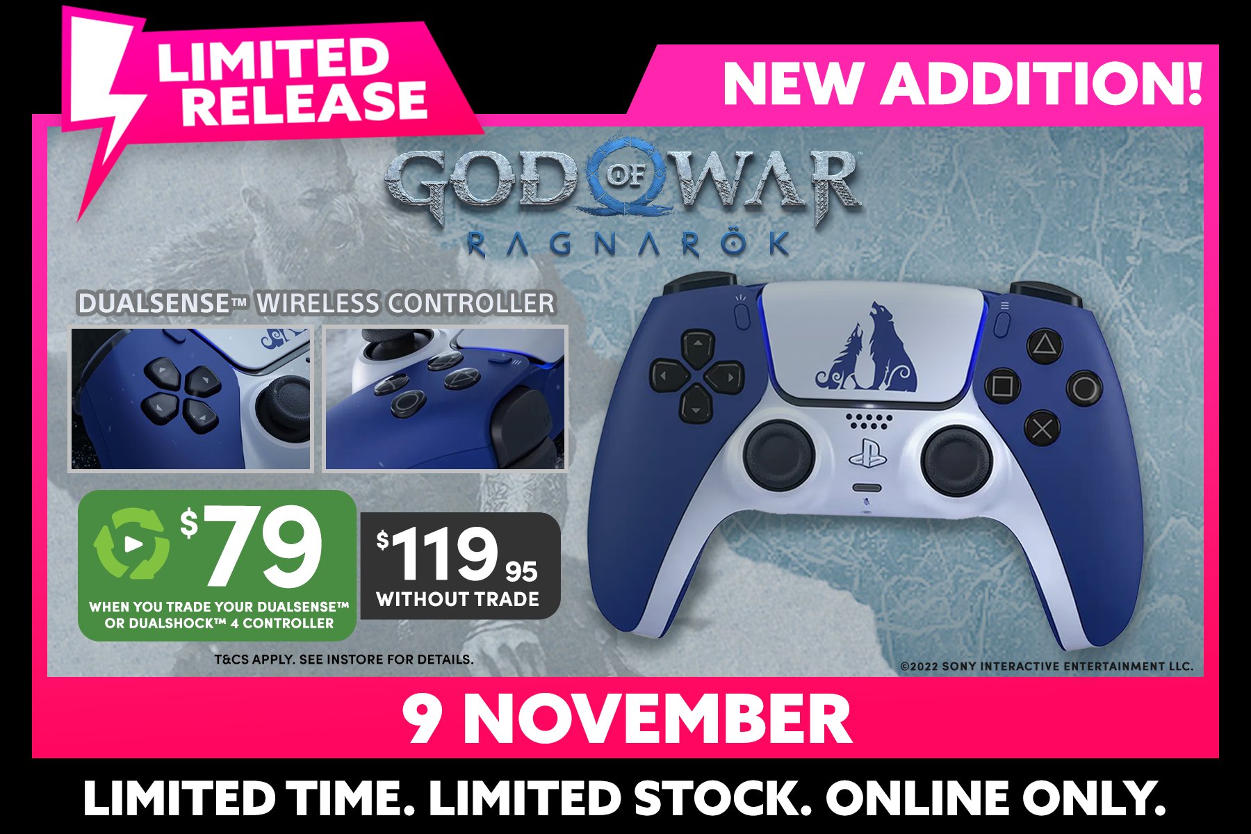 God of War Ragnarok PS5 DualSense Controller preorders are now open