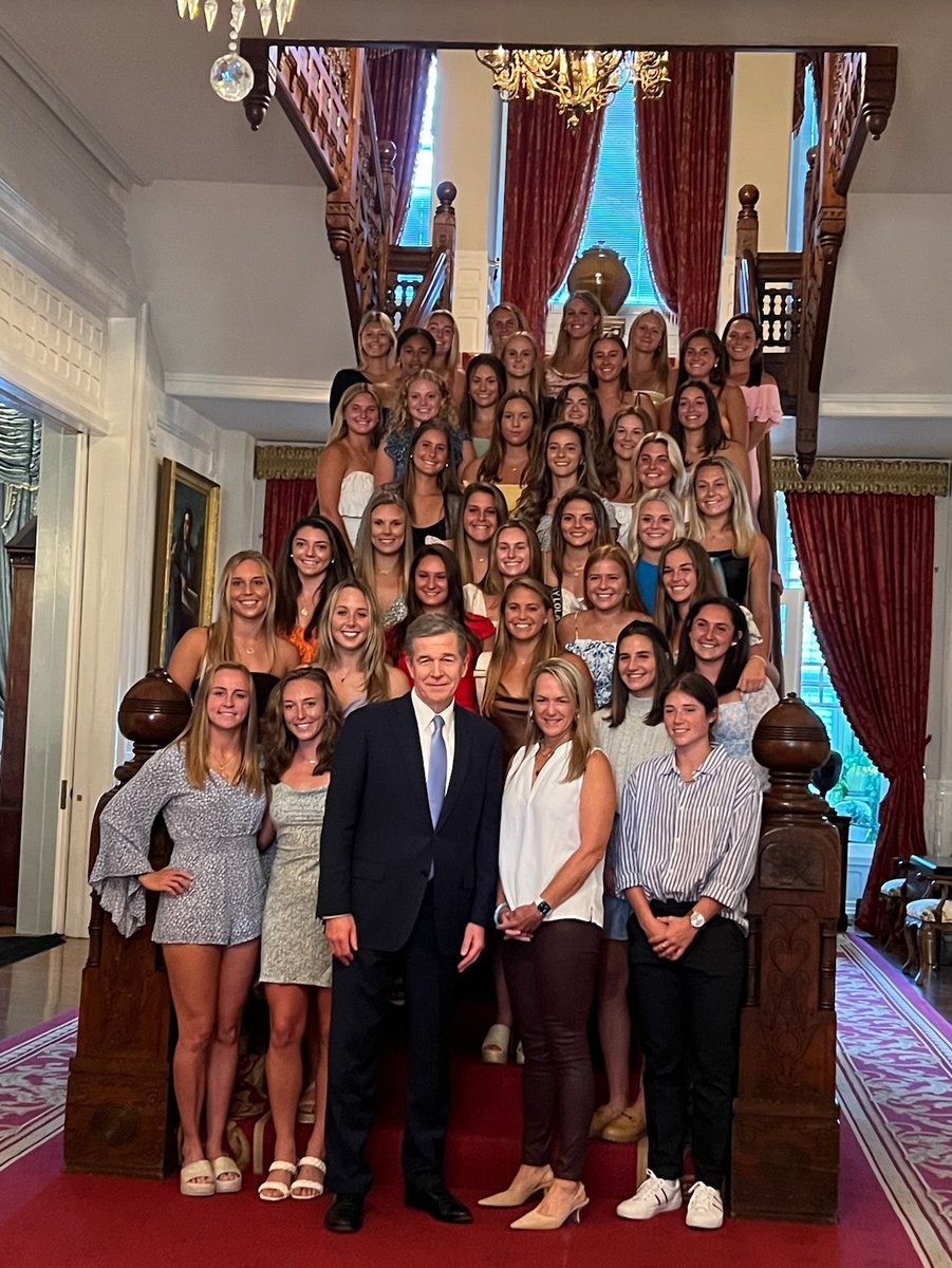 Thank you @NC_Governor Cooper for honoring our @uncwlax team on their incredible season!