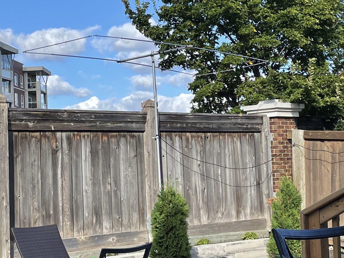 Got my 10M Moxon beam installed yesterday. Not very high but brought 10M to life for me. Made a Chile contact too. Heard signals from A07 Mode A today. Pointed South. May install a 20' alum. mast next summer. Dunno if I want to install a CD45II Rotor. I have 3 of them.