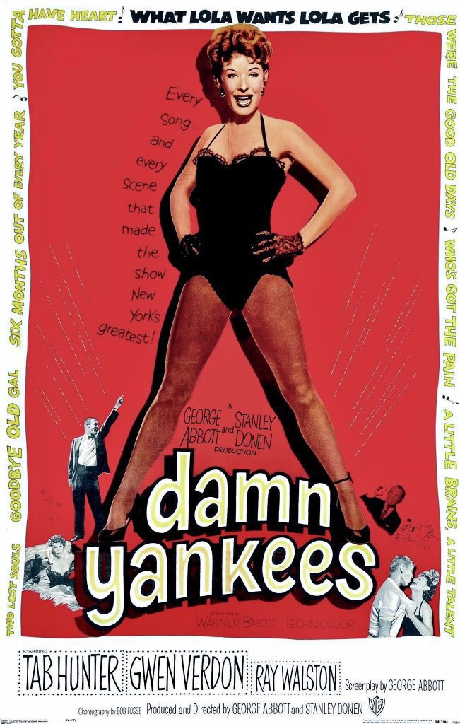 FilmNewsNos's tweet photo. 🎬MOVIE HISTORY: 64 years ago today, September 26, 1958, the movie ‘Damn Yankees’ opened in theaters!
#TabHunter #GwenVerdon #RayWalston #RussBrown #ShannonBolin #RobertShafer #RaeAllen #NathanielFrey #JamesKomack #JeanStapleton #AlbertLinville #ElizabethHowell https://t.co/lH9D63BM8L