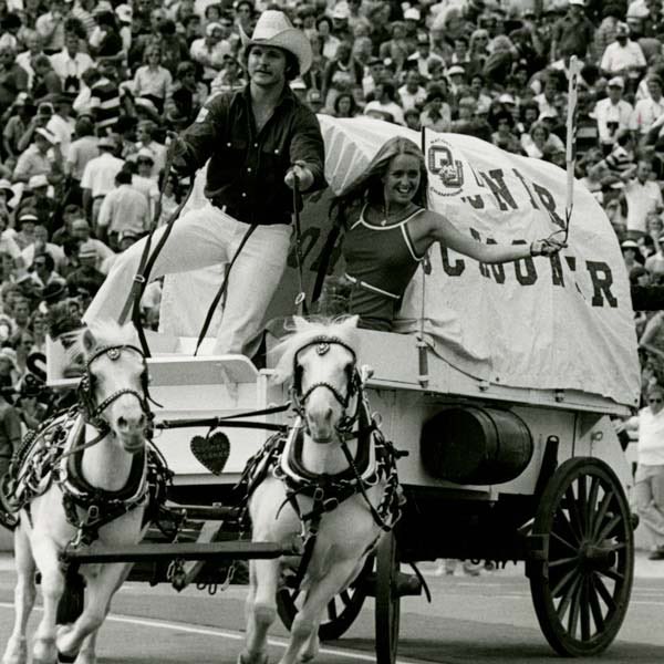 58 years today: The Sooner Schooner made its debut at Owen Field for the home opener vs. USC.