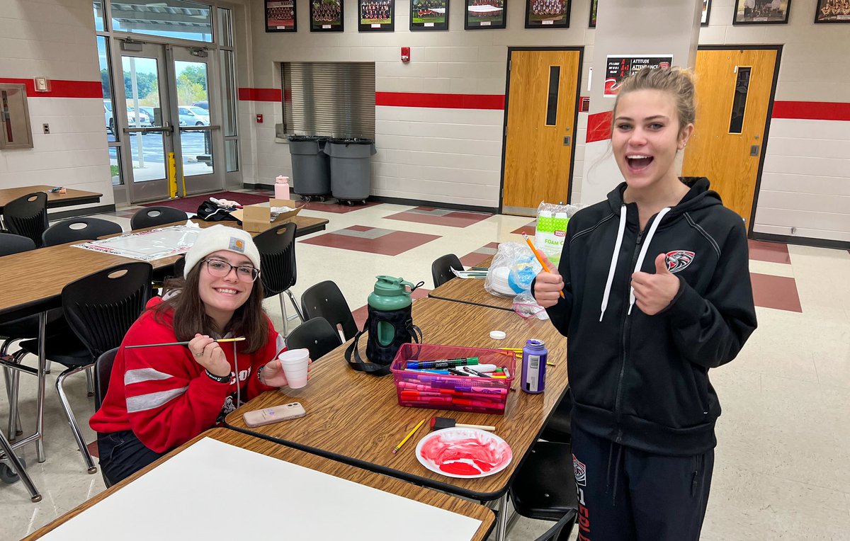 These girls have been putting in lots of work to get ready for our Block Out Cancer game tomorrow 🏐 Come out and support a great cause! All donations and proceeds will be benefitting a family affected by cancer.