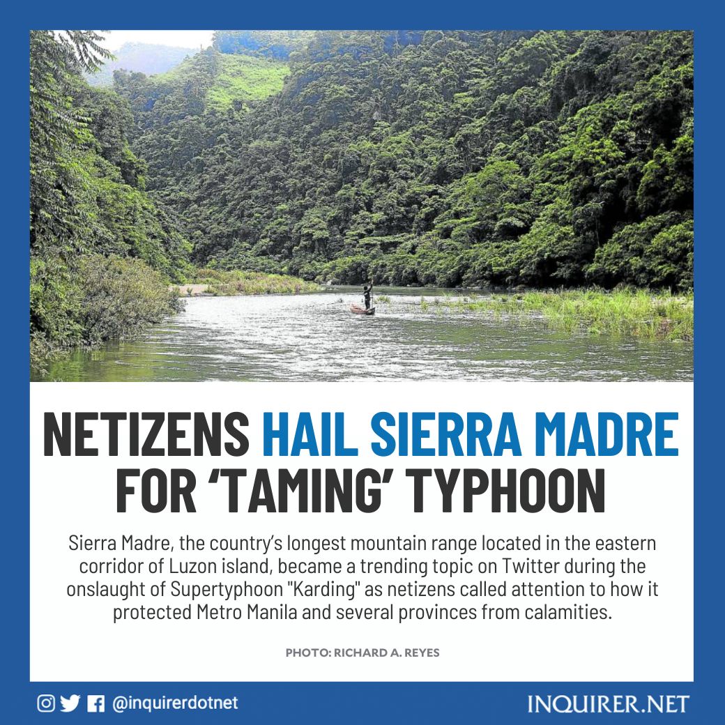 Inquirer on X: 'SAVE SIERRA MADRE' Some netizens urged the public to sign  online petitions to stop the P12.2-billion China-funded Kaliwa Dam project,  seen as a threat to Sierra Madre's biodiversity and