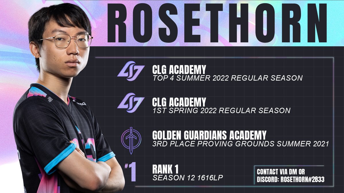 RoseThorn (@rosethornlol) on Twitter photo I'm still under contract with <a href="/CLG/">The Closing Logo Group</a> but they have allowed me to explore options for 2023.
Interested in all offers. I also have no buyout.
Likes and RTs Appreciated. I'm still under contract with <a href="/CLG/">The Closing Logo Group</a> but they have allowed me to explore options for 2023.
Interested in all offers. I also have no buyout.
Likes and RTs Appreciated.