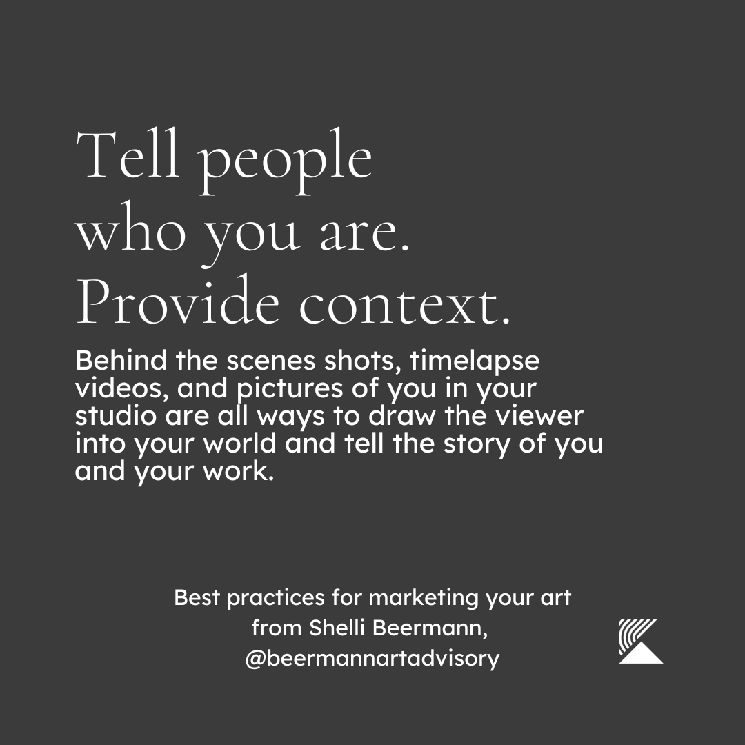 kicky_art's tweet photo. Best practices for marketing your art from Shelli Beermann, Beermann Art Advisory. https://t.co/HyUaaO4Jlf