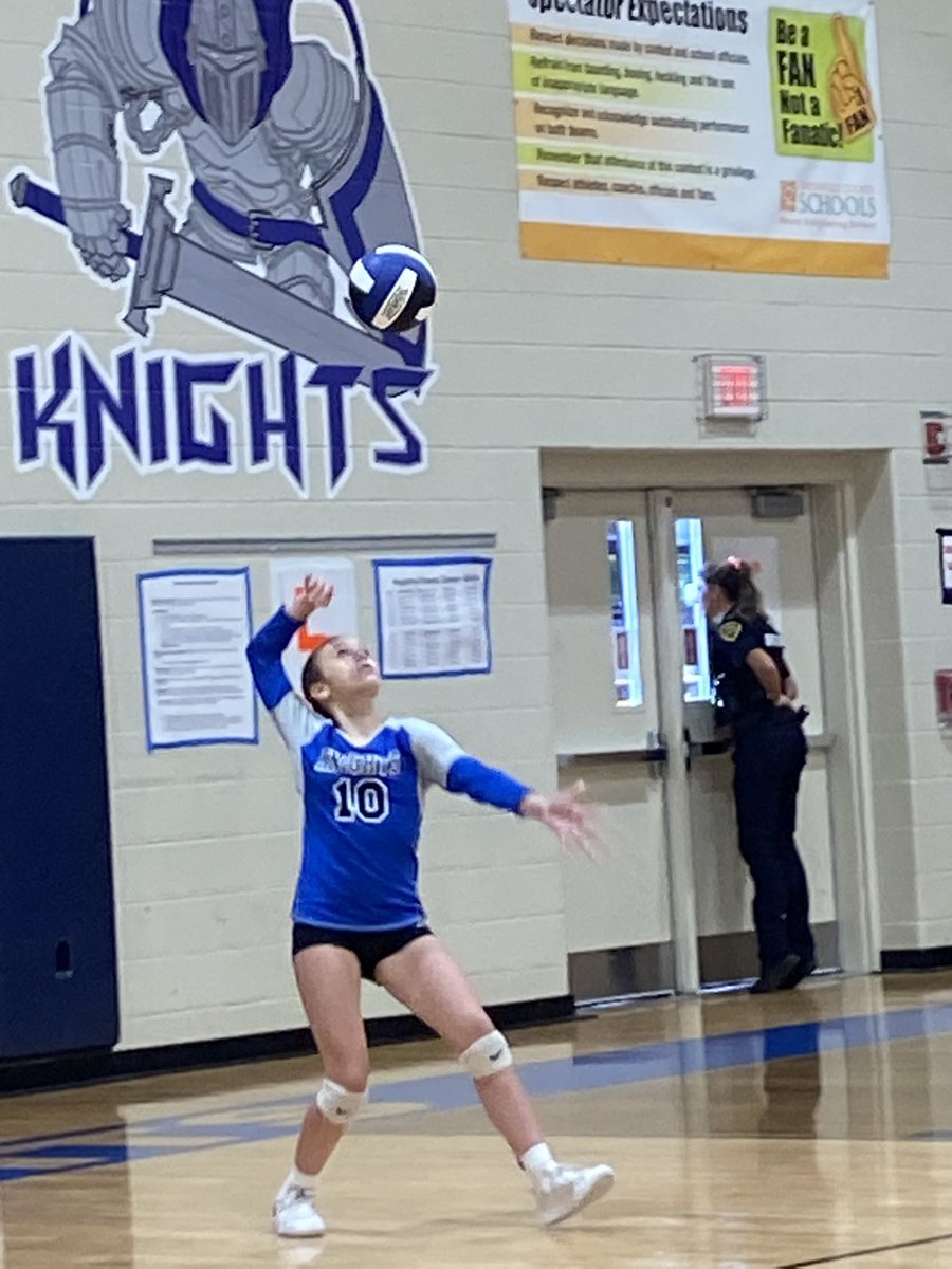 NMSKnights's tweet photo. Our Lady Knights were in action tonight on 8th grade night vs Northwest. Exciting match with lots of energy. The Lady Knights won 3-0 and earned a home playoff game next Monday. #KnightLife https://t.co/bT9ujYufCV