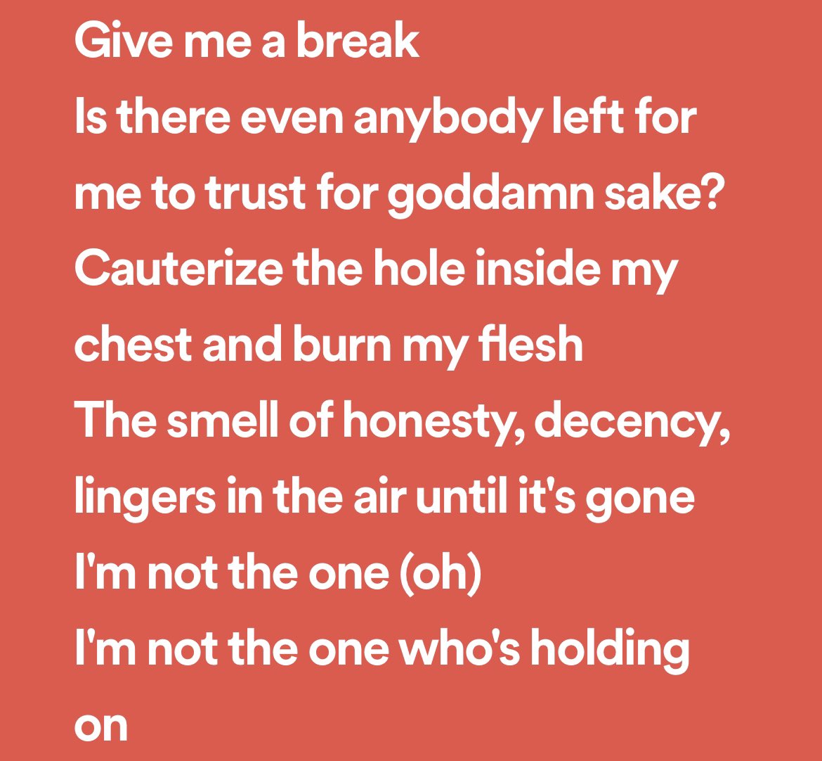 strwbrrybludwlf's tweet photo. These lyrics so relatable tho 🫠
#backondeck https://t.co/JrRV1kRv6x