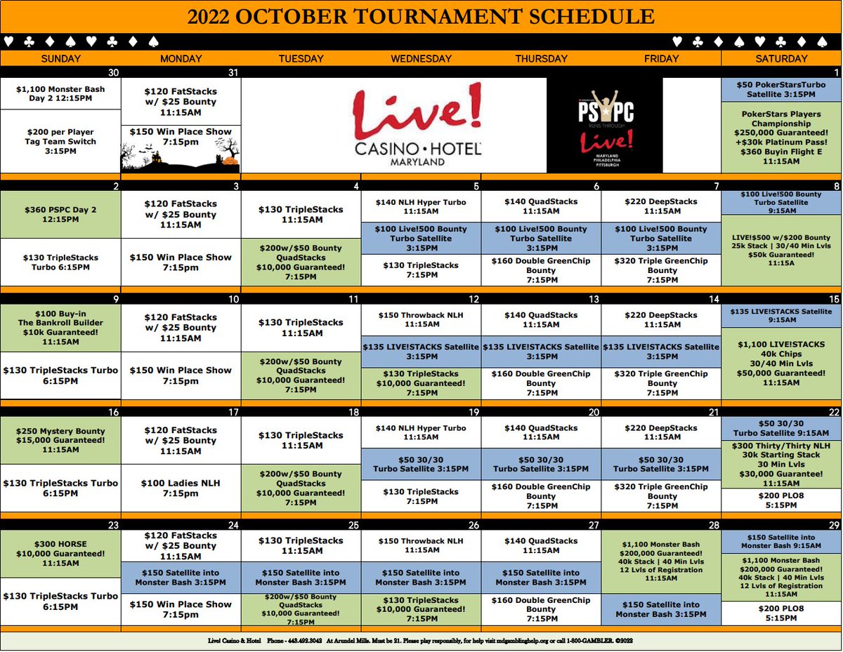 _ChrisMcCall_'s tweet photo. When winners go riding,
and bad beats are seen,
the poker gourd laughs and whispers,
'tis near Halloween.

@LivePokerRoom 
#RoadtoPSPC
#LiveLeaderboard
#Live500
#TheBankrollBuilder
#LiveStacks
#QSBounty
#MixedGames
#ThirtyThirty
#TagTeamSwitch
#TripleStacks https://t.co/39HkIVbJmp