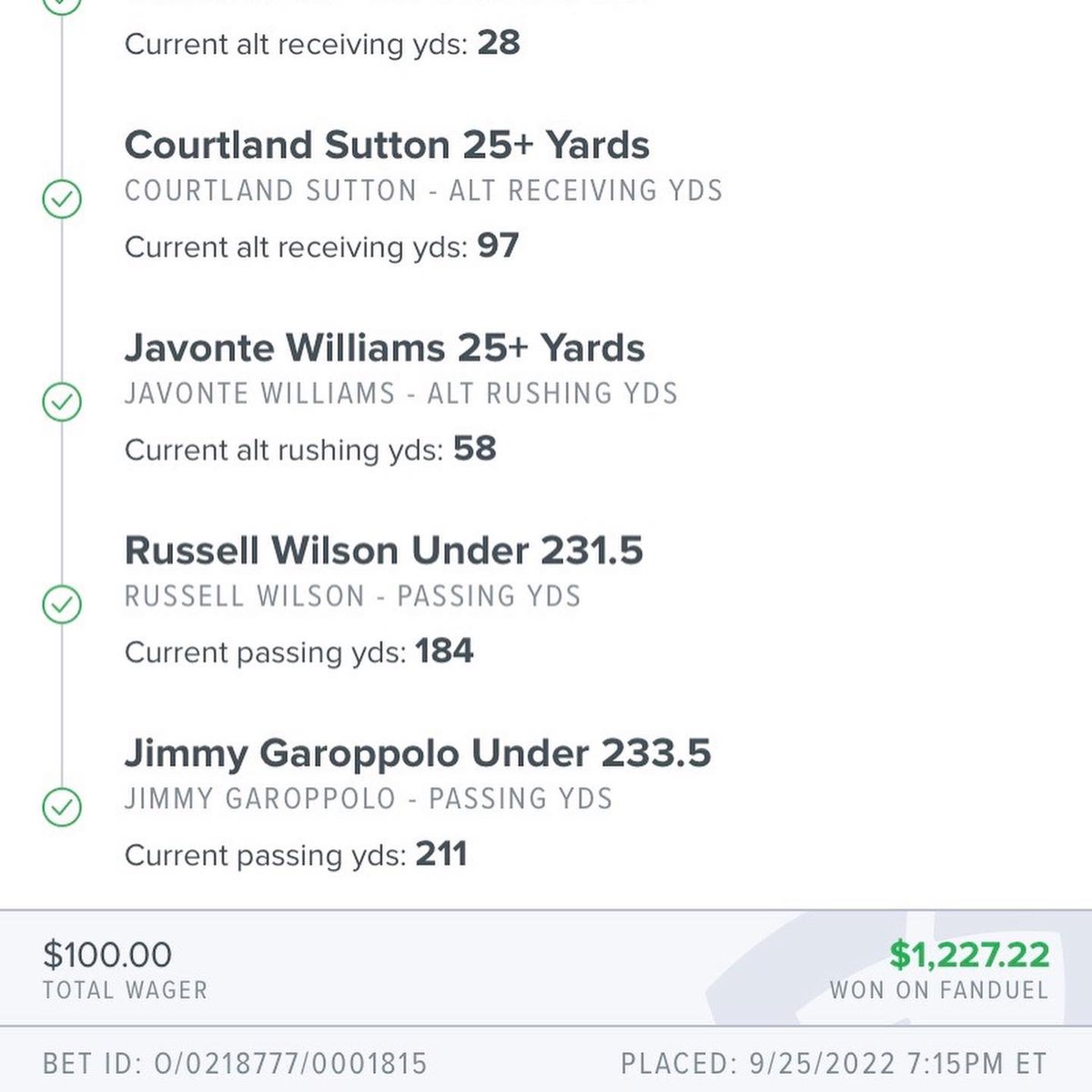 broadcaster3's tweet photo. Another day @ the office…the 🐐 strikes again…NFL…SGP…✔️🔒💰💵…coldest in the game…🥶I collect on Sunday’s…#broadcaster “Gamblers Anonymous” on all streaming platforms… https://t.co/erVeZEuAdR