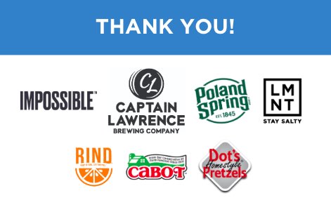 runyon5k's tweet photo. All participants at the 2022 #Runyon5K will enjoy refreshing beverages and snacks, thanks to our generous sponsors! 👏👏👏 @ImpossibleFoods @cptlawrencebeer @PolandSpringWtr @drinkLMNT @RindSnacks @cabotcheese @dotspretzels https://t.co/AirT7A0RGw