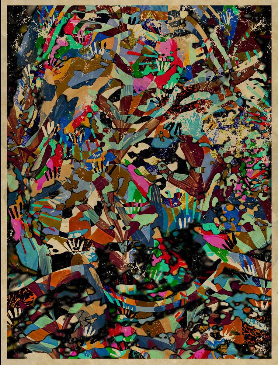 "Gem Trinity Vase" is my latest 1/1 digital abstraction release on Solana <a href="/exchgART/">Exchange Art</a> 🖤

Massive thanks to <a href="/chepertom/">Chepertom</a> who kicked off the auction with a 1 $SOL bid 💥

Still 14 hours to go if you would like to join us  🌈

Link below ⬇️