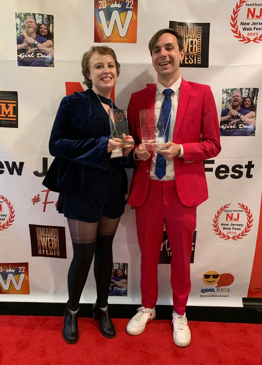 bbthecd's tweet photo. We won Outstanding Comedy and Best Lead Actor at the @NJWebFest Fiction Podcast Awards!! So to everyone who didn’t believe in us, we��re not imaginary!! We’re real, we just only move when you’re not looking! https://t.co/9CxQsTaa1C