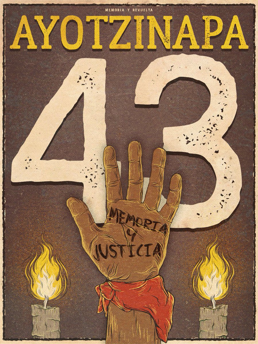 Vivos se los llevaron, vivos los queremos! 43 Presentes!
#Ayotzinapa #Ayotzinapa8años #AyotzinapaVive #AyotzinapaNoSeOlvida #MemoriayJusticia #26deSeptiembre #EstadoAsesino #FueElestado #FueElejercito #MemoriaYRevuelta #GraficaAntifascista #Antifa #Antifascismo #Antiracismo #ACAB