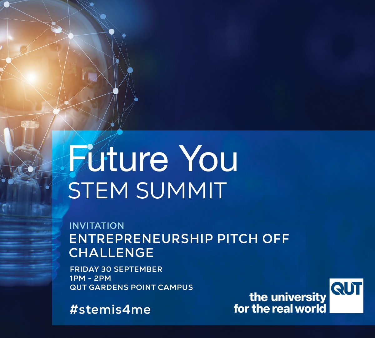 As an “investor” you will hear students put their ideas to the test with an elevator pitch to crowdfund their start up. The team with the most funds raised wins the Entrepreneurship Challenge Please register - eventbrite.com.au/e/entrepreneur… Validated free parking available. #stemis4me