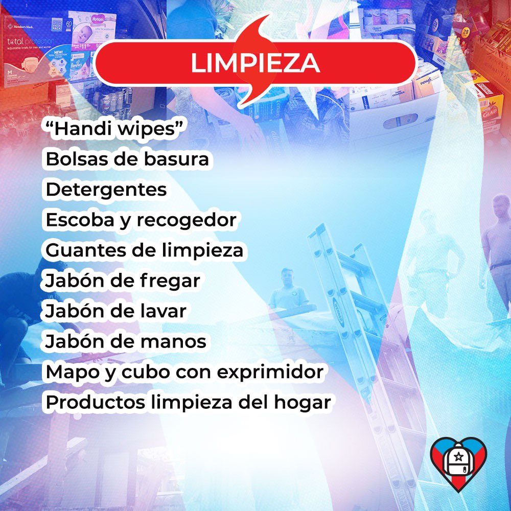 WilMochileando's tweet photo. ¡Buenas noches! A los que nos han preguntado sobre el centro de acopio, esta semana abriremos 10am-2pm en Reality Realty (Parada 18 Santurce). Hemos actualizado la lista de los artículos más necesitados en estos momentos. Adelante todos los detalles. https://t.co/vd6C6s5Nqe