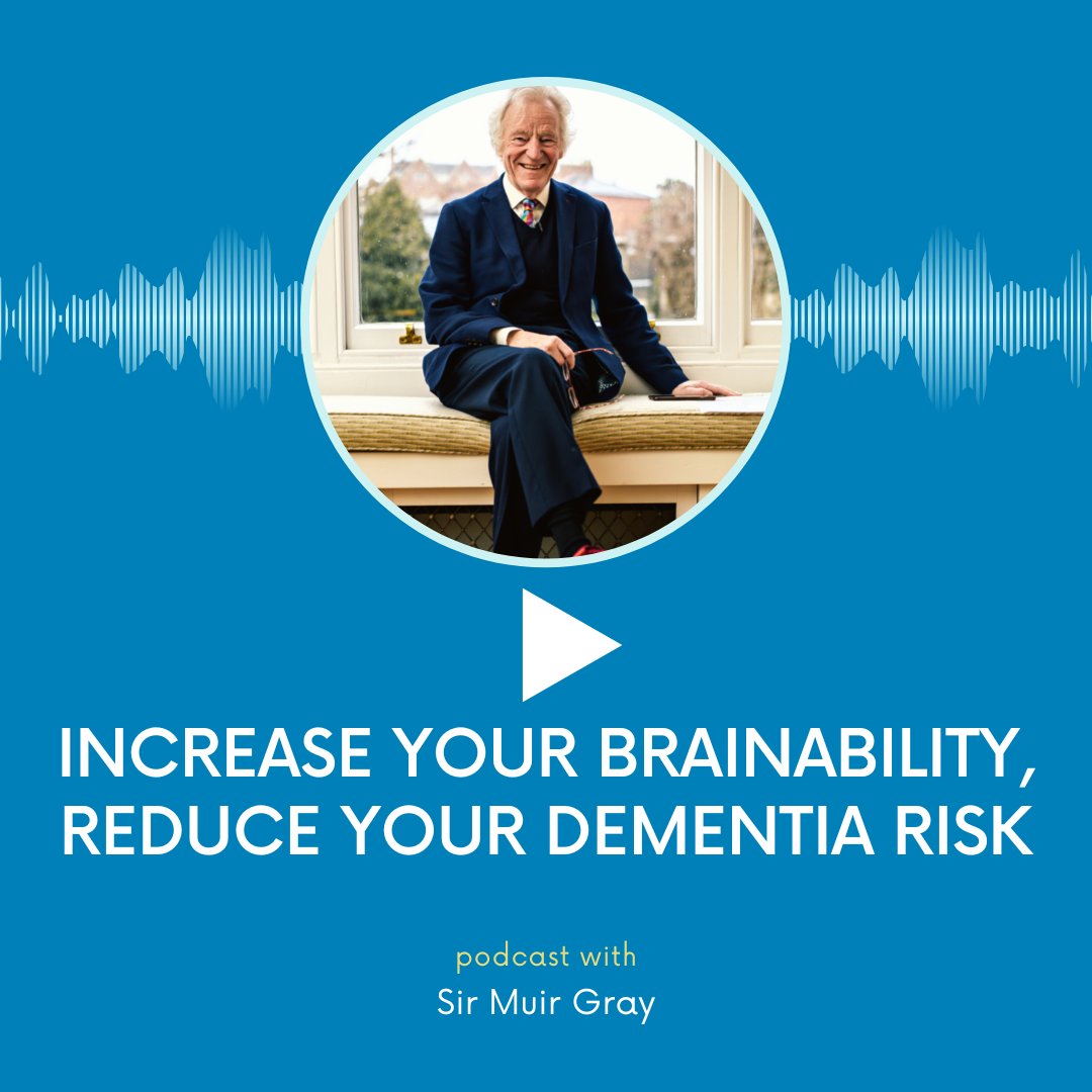 LWE_Hub's tweet image. Listen to our tutor (and former Chief Knowledge Officer for the NHS) @muirgray explaining how staying active can help reduce your dementia risk:

 podcasts.apple.com/gb/podcast/inc… 

#brainability #livelongerbetter #ageing #healthcare #learningwithexperts #dementia