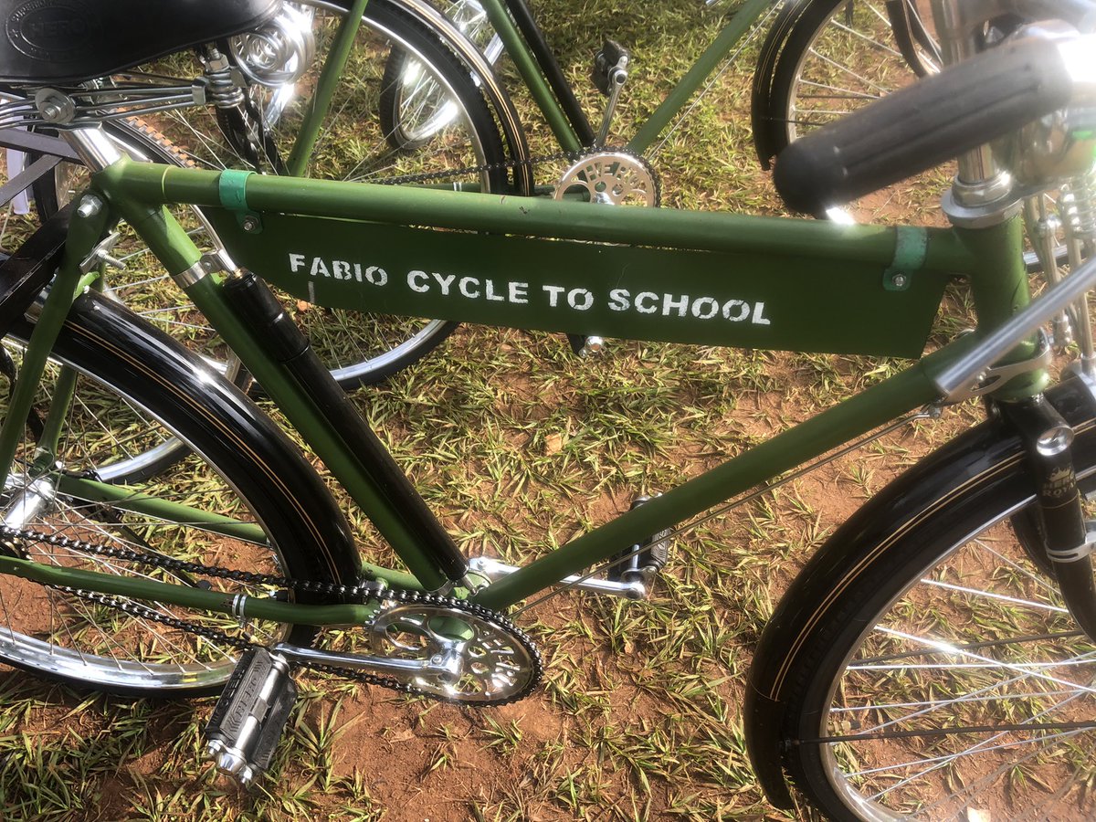 FABIOUGANDA's tweet photo. #cycletoschool#fabiouganda #FOS4 #karlsfeld Thanks supporting our community https://t.co/Hyl38vud9t
