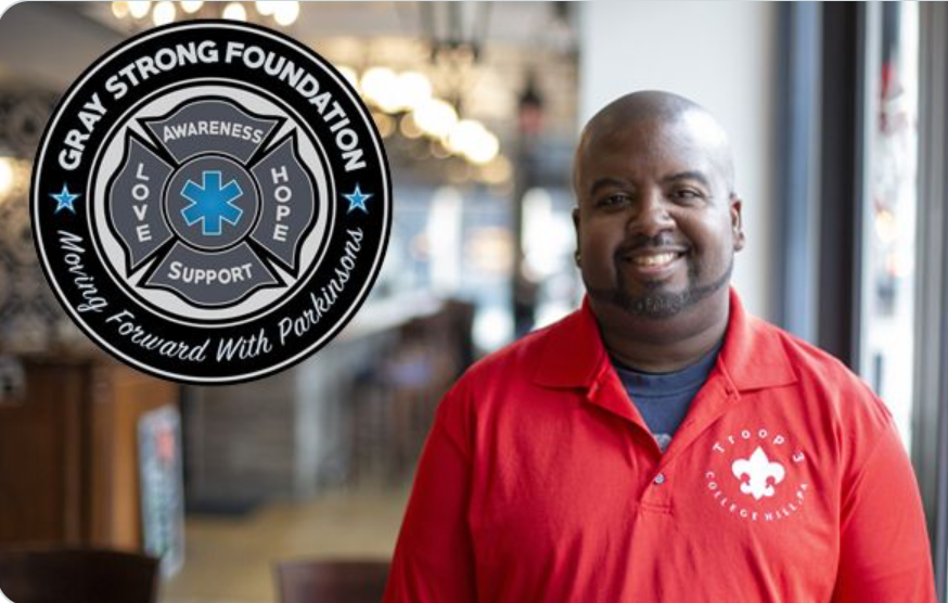 Eric Aquino <a href="/TremblingEMT/">Trembling EMT</a> has dedicated his life to helping others, first through his work as an EMT &amp; now as an advocate for those living with #Parkinsons, especially #YOPD. We feel honoured to talk with him. Podcast now live on Spotify graystrong.org/trembling-emt-…  #laser #PDCare