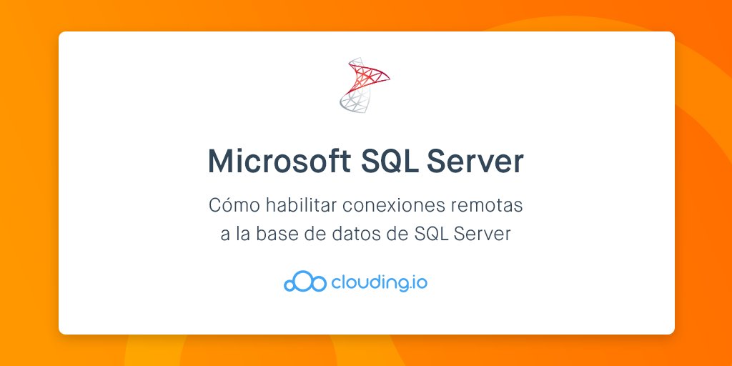 cloudingio's tweet photo. Después de la instalación de #Microsoft SQL Server en un servidor #Windows, por defecto no permite conexiones remotas a la base de datos. ¡Te explicamos cómo hacerlo con este tutorial! ↪️ https://t.co/dGOASFwUhJ
#basesdedatos #servidorcloud #servidores #CloudComputing https://t.co/TEtWSTzkgA