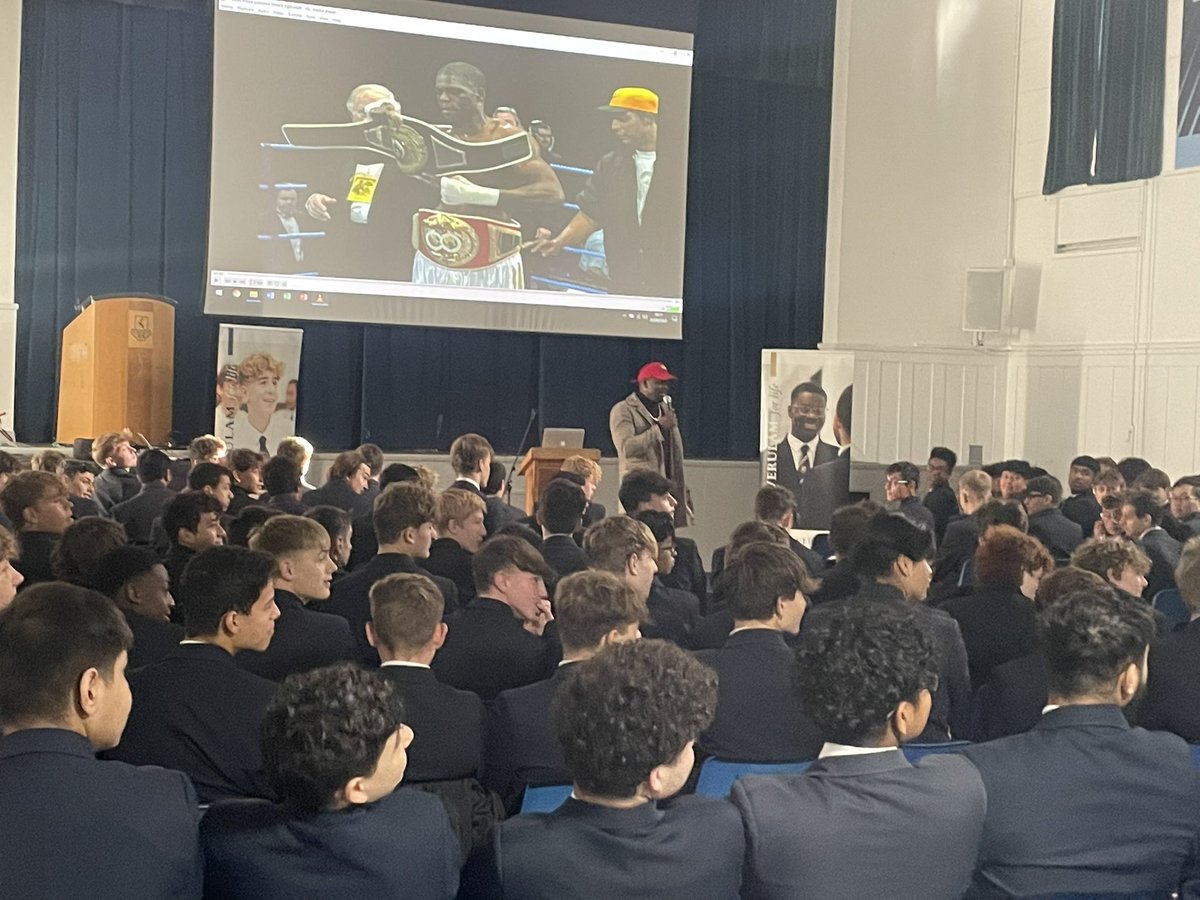 jrichardson_j's tweet photo. Fabulous talk to year 11 about having a Champion’s Mindset by @MarkPrinceOBE @verulamschool yesterday #CreativeThinkersForLife #VerulamForLife https://t.co/T5X4826zPb