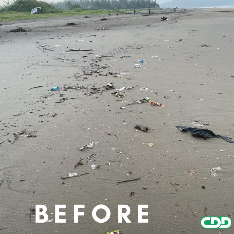 CDDIndia's tweet photo. This Sun, 30 of r team members cleaned up ~150 kg of #garbage from Goa's Morjim beach - in under 40 minutes!  As Margaret Mead said: “Never doubt that a small group of thoughtful, committed citizens can change the world; indeed, it's the only thing that ever has.”
#togetherwecan https://t.co/z2JoVsIA03