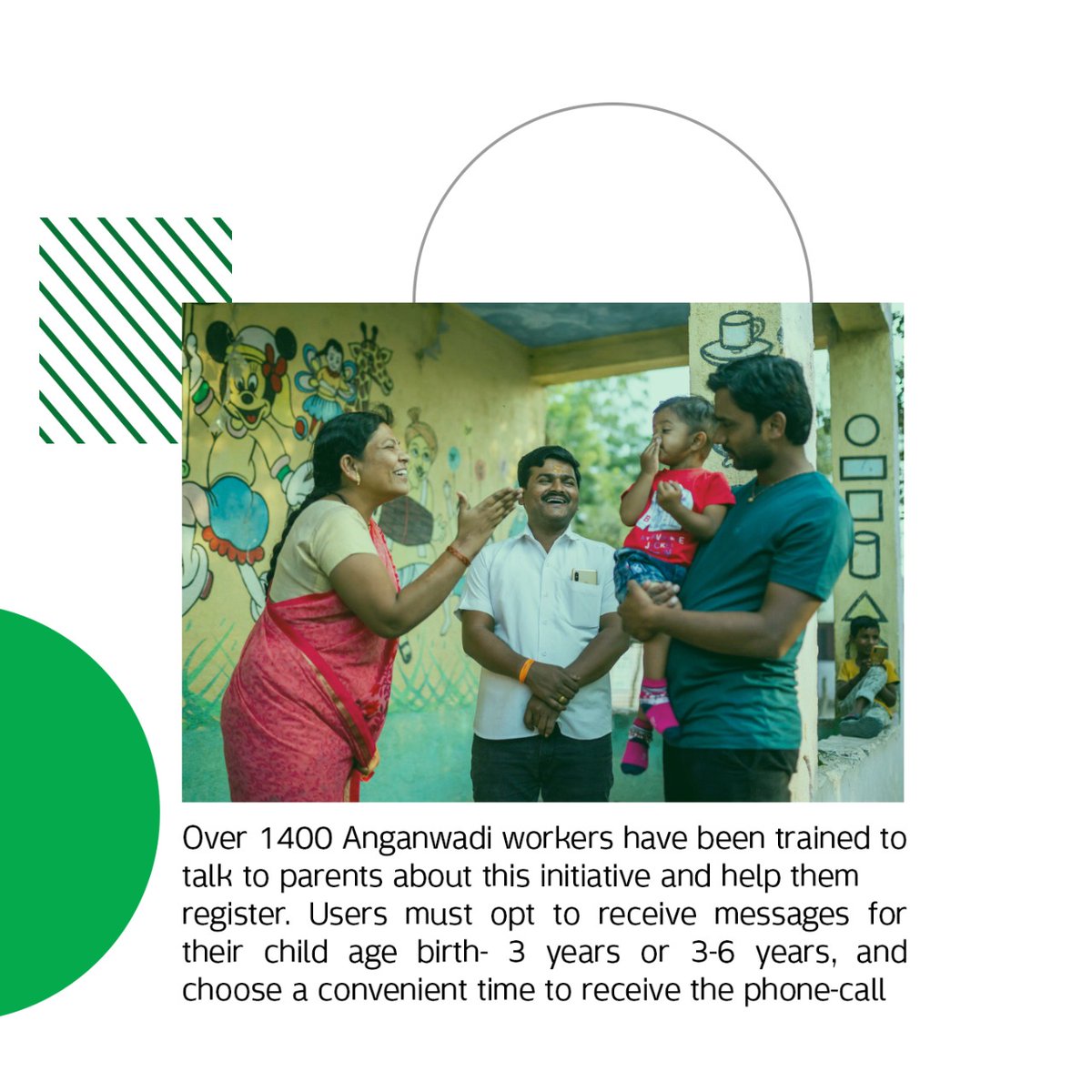 SBCCalliance's tweet photo. Over 1400 #Anganwadiworkers have been trained to talk to parents about this initiative and help them register. Users must opt to receive messages for their child's age birth -03 years or 3-6 years, and choose a convenient time to receive the phone call.
#Dulaar #behavioralhealth https://t.co/q6esvTv27p
