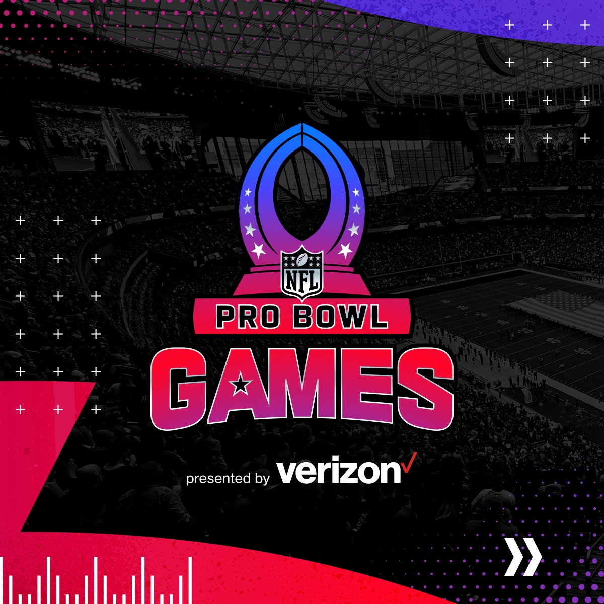 The first ever <a href="/ProBowlGames/">Pro Bowl Games</a> presented by <a href="/Verizon/">Verizon</a> coming this February to <a href="/AllegiantStadm/">Allegiant Stadium</a>.