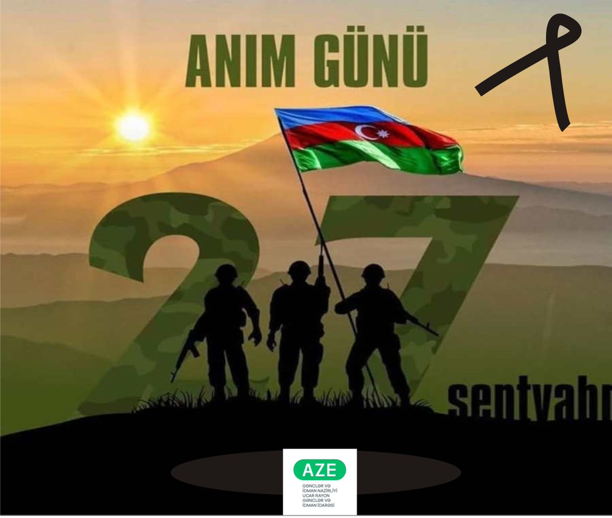 ucar_si's tweet photo. Şəhidlərimizi qürurla anırıq!
Allah şəhidlərimizə rəhmət etsin! https://t.co/Sf4Uv0FBYk