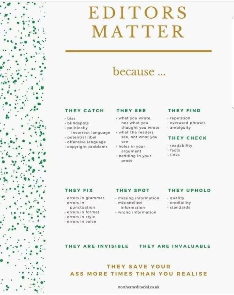 IndianEditors's tweet photo. If you think editing your own writing is not essential please give it some more thought because...

#editing #editor #editors #professionaleditors #writerscommunity #WritingCommmunity #editingcommunity https://t.co/tq90J1YWnc