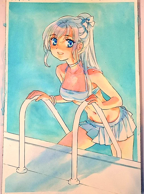 うまく色が出ないなあ。仕方ないけど。 