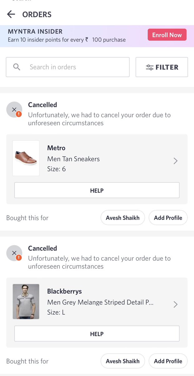 whoavesh's tweet photo. What a scam @myntra is! Such a poor service. This is not expected from you!

@myntra https://t.co/fmnc2lCANa