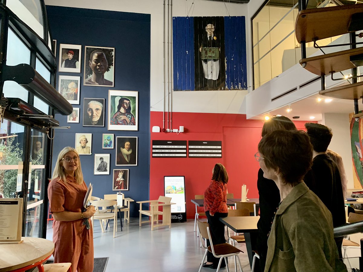 MarketingChelt's tweet photo. The @CheltenhamBID #CheltFoodDrinkWeek kicked off this morning with a business networking lunch &amp; tour around the newly renovated @TheWilsonChelt by Lisa Edgar, Head of Culture. Many thanks to all involved in organising this informative session. https://t.co/dOqscHhfY2 https://t.co/F94lCjuNuD