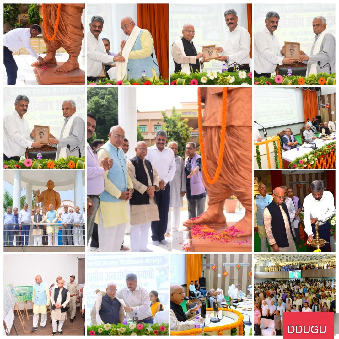 RajeshProf's tweet photo. It was great pleasure to host 3 days International Seminar "Rashtriya Chetna Utsav Vision 2047" on 106th Birth Anniversary of Pt Deen Dayal Upadhyaya from 24-26 Sep,2022 and get the blessings Hon. Governor of Rajasthan Shri Kalraj Mishra Ji&amp; Hon.Governor UP Smt Anandiben Patel Ji https://t.co/BeWghJQWDx