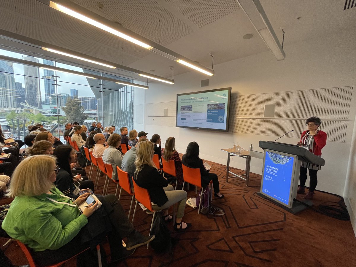 Patricia Malcolm from ⁦<a href="/bgci/">Botanic Gardens Conservation International</a>⁩ speaking about BGCI’s accreditation schemes at #7GBGC
