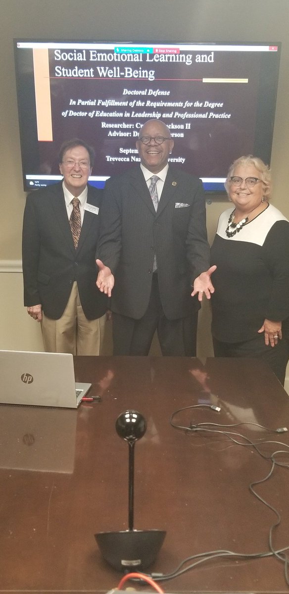 cejii1906's tweet photo. Today I successfully defended my dissertation Dr. Curtis E. Jackson II. No one can block what God has for you. https://t.co/qKeVpybLZ2