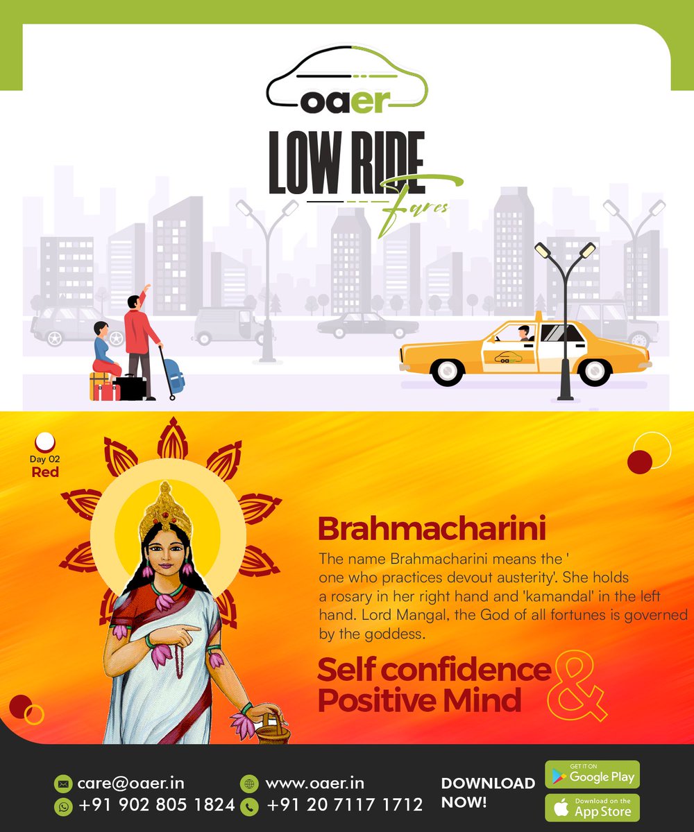 OaerCabs's tweet photo. Day 2
Colour Red

Happy Navaratri 

#oaer #oaercabs #pune #mumbai #nashik #nagpur #hyderabad #bangalore #chennai https://t.co/c1fsQJBJGl