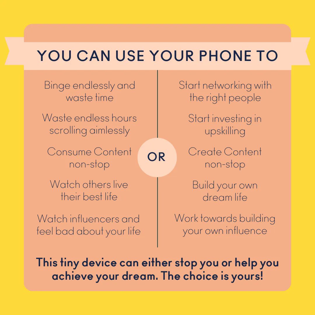 hustlepostacad's tweet photo. Everything comes with its pros and cons. You pick your side and that decides your future.
What do you use your phone for? At HPA, we can help you put it to good use.
Don't believe us? Check out our testimonials.
.
.
.
.
.
#entrepreneurmindmap #goalslayer #goalgetters https://t.co/eEgqGdDFV9